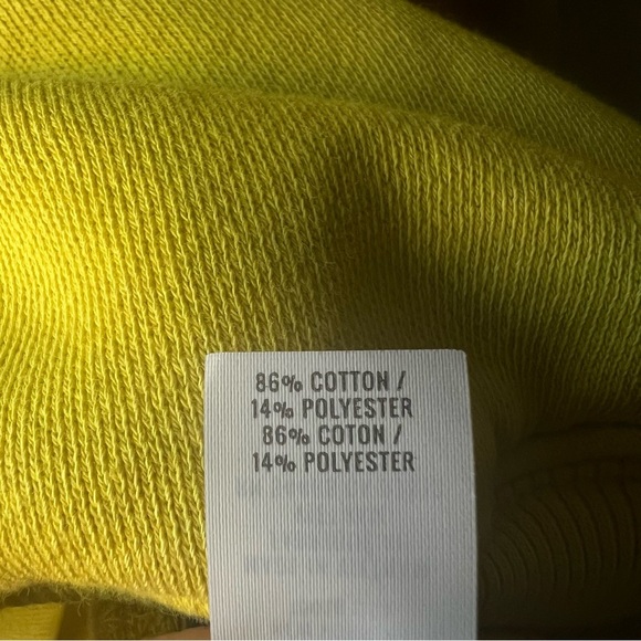 Aerie Bright Yellow Hooded Sweatshirt Medium - Picture 6 of 7